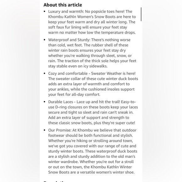 Khombu Kathln Women's Waterproof Snow Boots - Picture 6 of 7